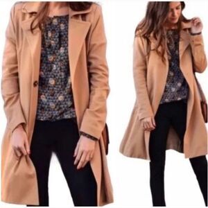 Cabi Love Carol Women's Tan Coat Casablanca size Small